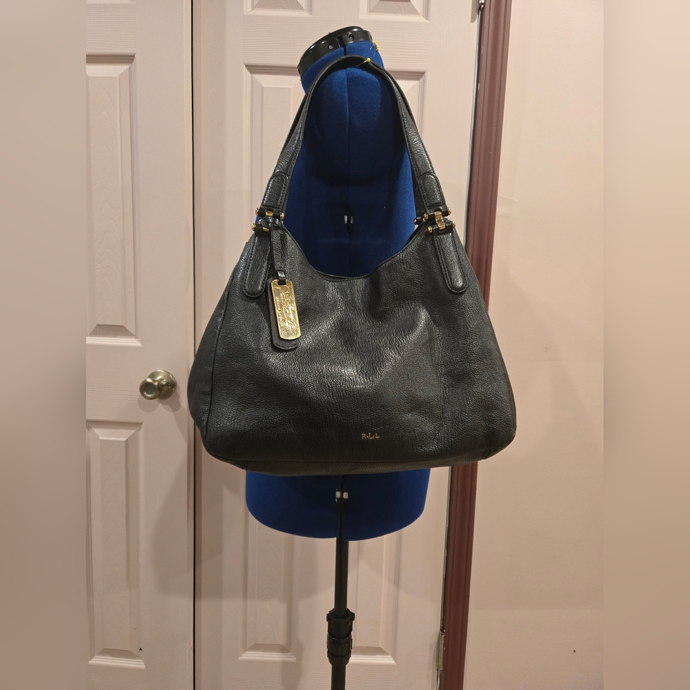 Ralph Lauren RLL Newbury Satchel Bag BLk